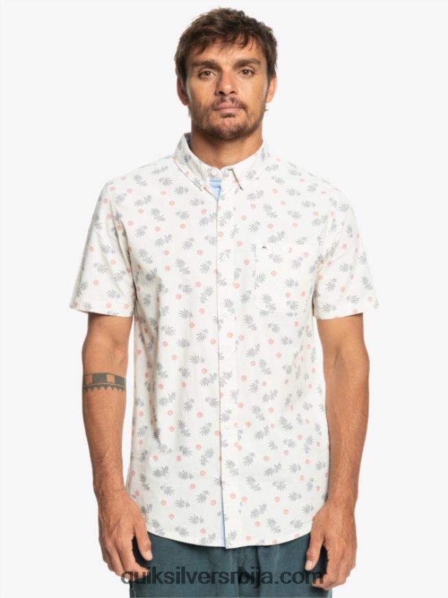 мушкарци Quiksilver од океана до раја кошуља кратких рукава бело од океана Z824VN1390