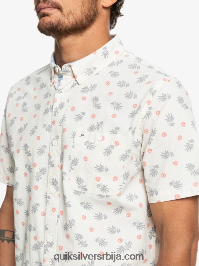 мушкарци Quiksilver од океана до раја кошуља кратких рукава бело од океана Z824VN1390