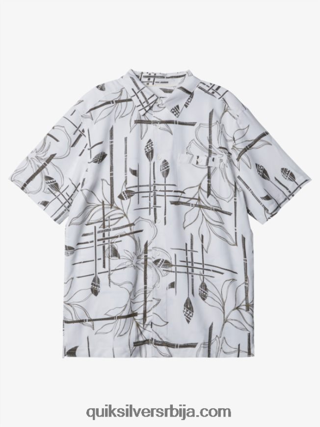 мушкарци Quiksilver кошуља кратких рукава бео Z824VN1416
