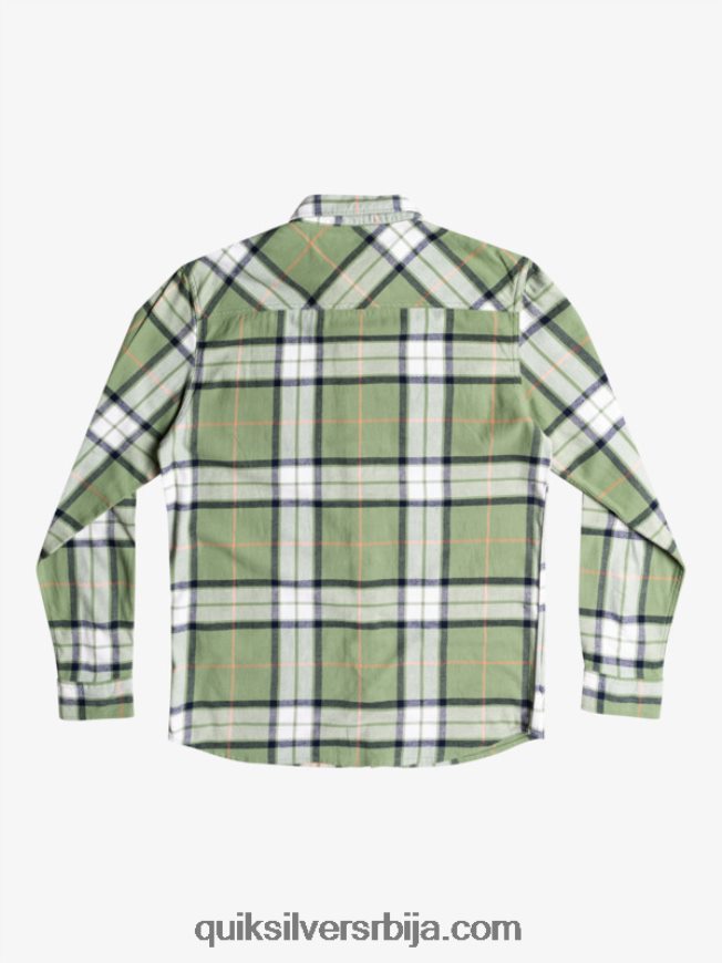 мушкарци Quiksilver липа растезљива фланелска кошуља дугих рукава лоден мраз липа прућа Z824VN1427