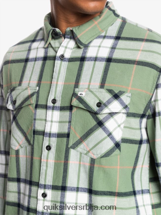 мушкарци Quiksilver липа растезљива фланелска кошуља дугих рукава лоден мраз липа прућа Z824VN1427