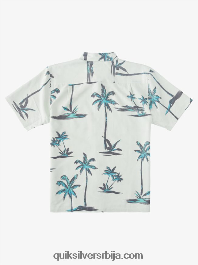 мушкарци Quiksilver Ватерман сеа бреезер хавајска кошуља кратких рукава суптилно зелени морски ветрић Z824VN1500