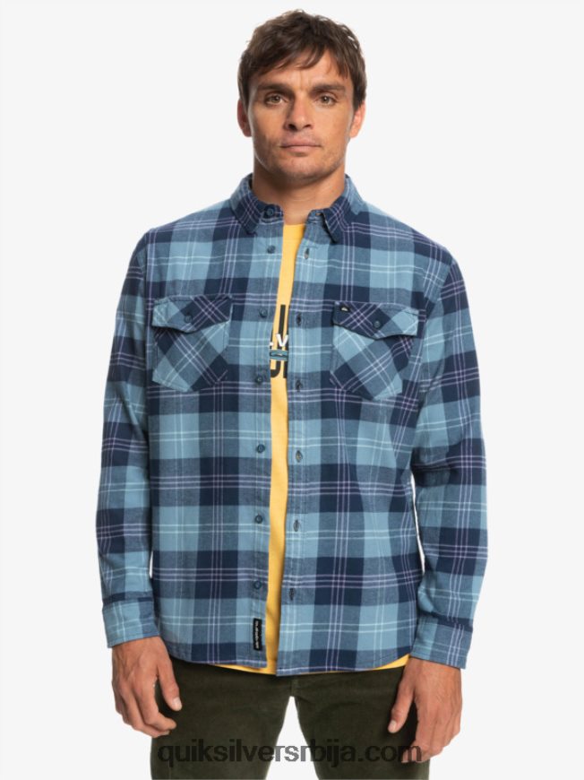 мушкарци Quiksilver Харелев растезљива кошуља дугих рукава провансијски плави зец Z824VN1509