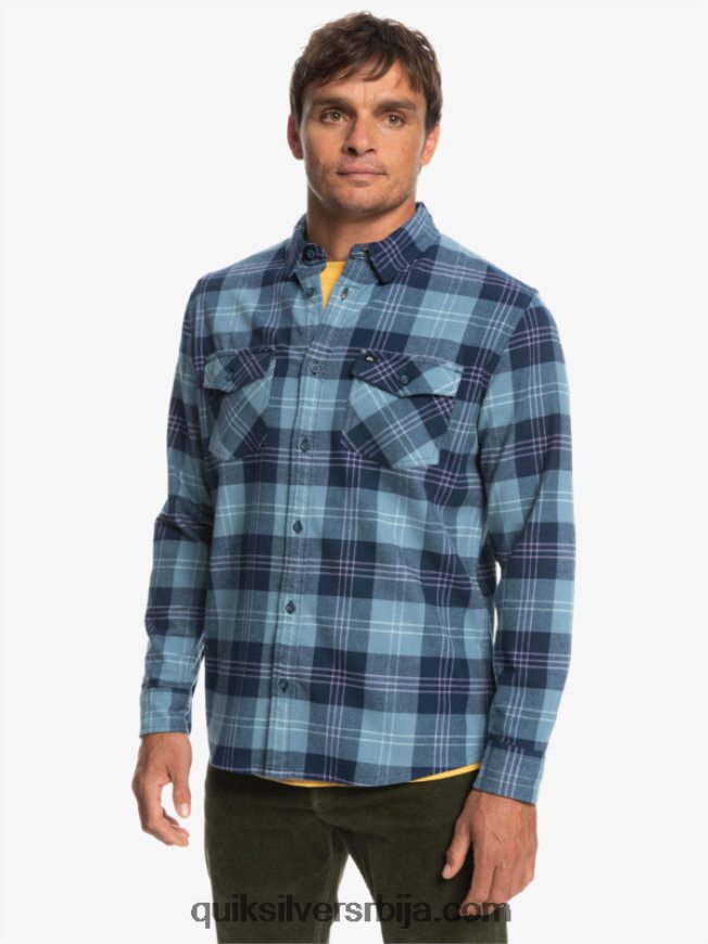 мушкарци Quiksilver Харелев растезљива кошуља дугих рукава провансијски плави зец Z824VN1509