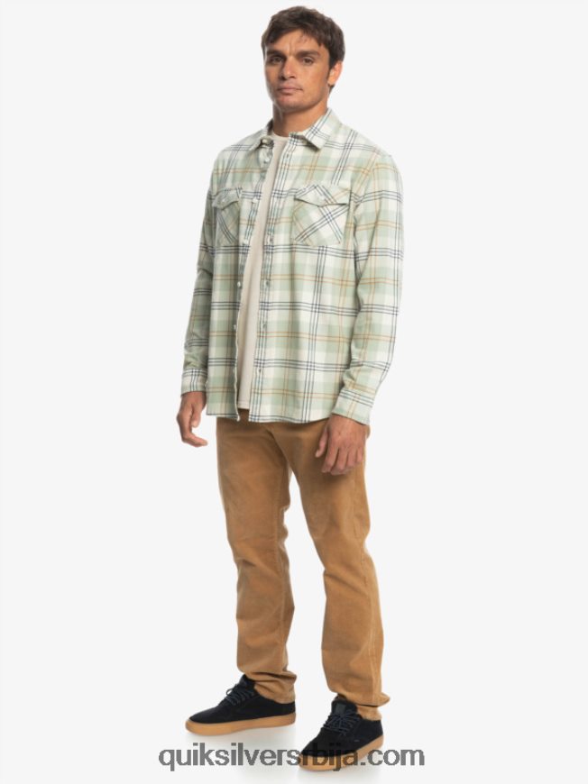 мушкарци Quiksilver Харелев растезљива кошуља дугих рукава пустињска жалфија Z824VN1510