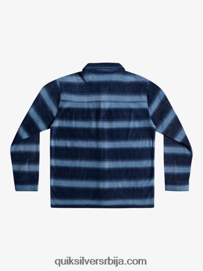 мушкарци Quiksilver фланел кошуља дугих рукава сурф даис морнарски блејзер фланел трака Z824VN1556