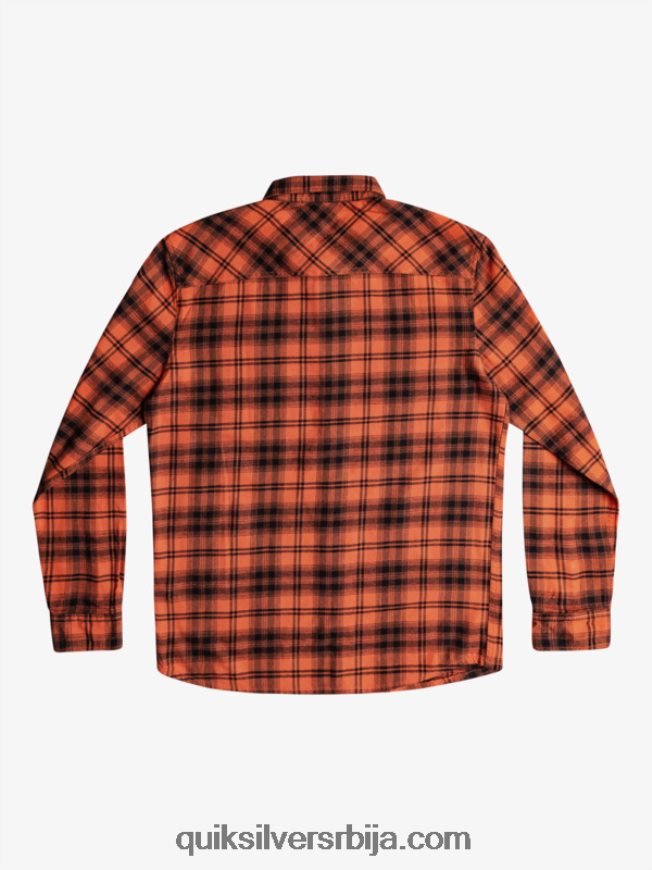 мушкарци Quiksilver хаттон кошуља дугих рукава изгорели окер хаттон Z824VN1559