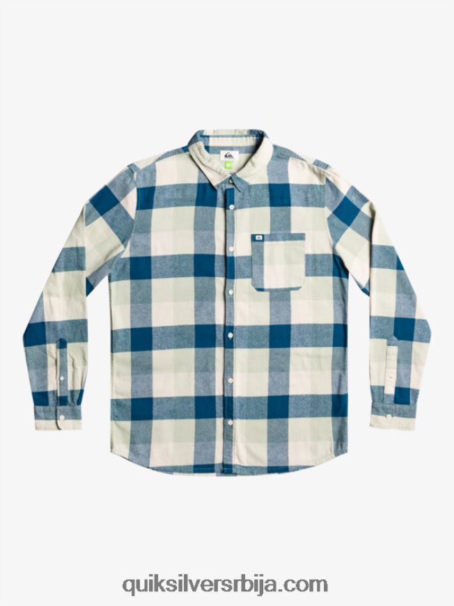 мушкарци Quiksilver фланел кошуља дугих рукава мајка пустињска жалфија матица Z824VN1573