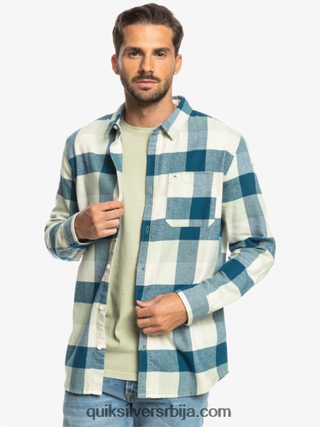 мушкарци Quiksilver фланел кошуља дугих рукава мајка пустињска жалфија матица Z824VN1573