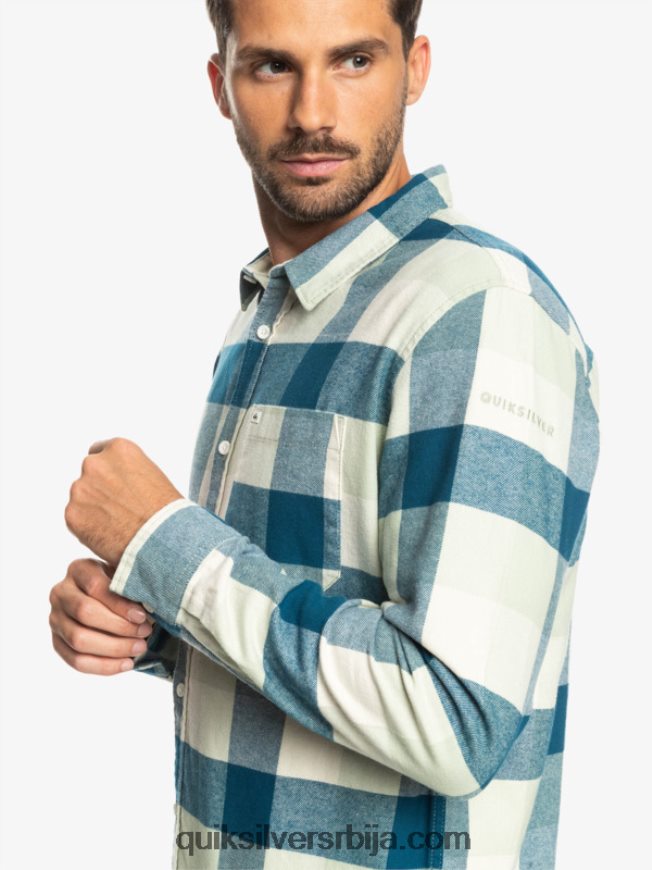 мушкарци Quiksilver фланел кошуља дугих рукава мајка пустињска жалфија матица Z824VN1573