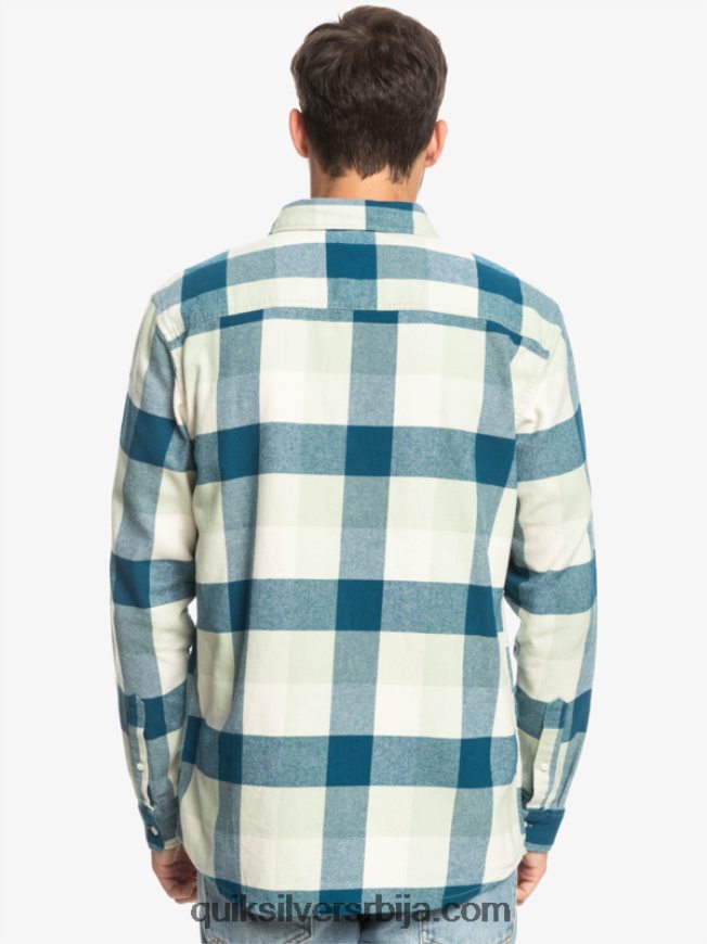 мушкарци Quiksilver фланел кошуља дугих рукава мајка пустињска жалфија матица Z824VN1573