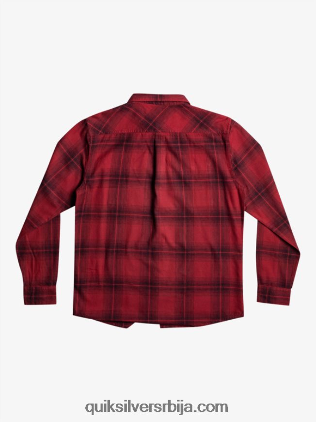 мушкарци Quiksilver сатурн карирана кошуља дугих рукава рубин вино сатурн Z824VN1691