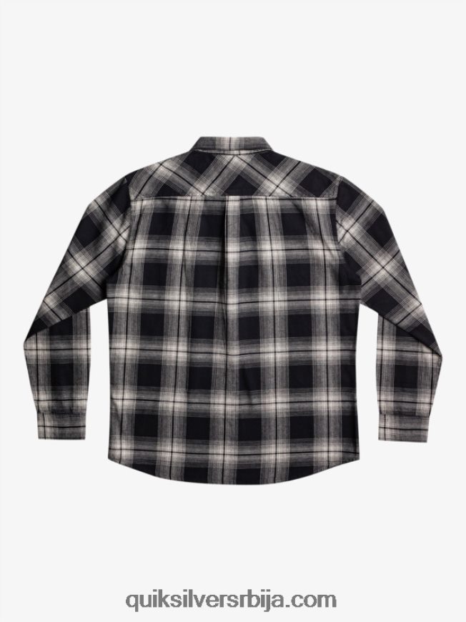 мушкарци Quiksilver сатурн карирана кошуља дугих рукава црни сатурн Z824VN1692