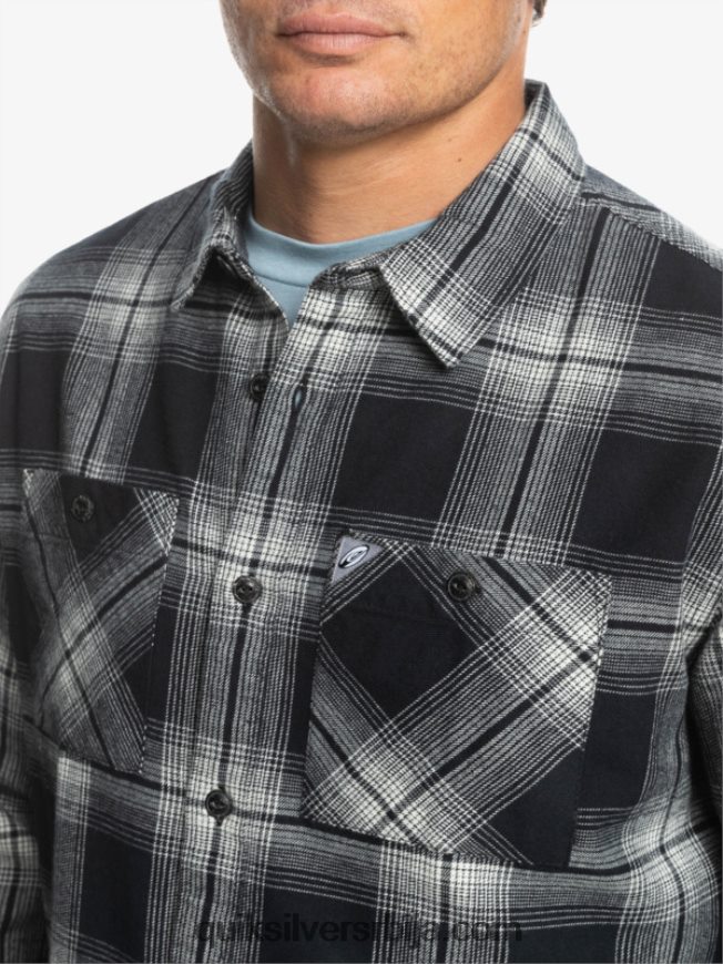 мушкарци Quiksilver сатурн карирана кошуља дугих рукава црни сатурн Z824VN1692