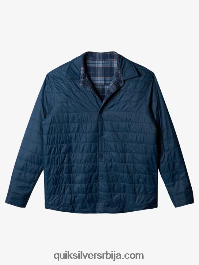 мушкарци Quiksilver фланелска кошуља са изолацијом са слободним пењањем инсигниа плава слободни успон Z824VN1702