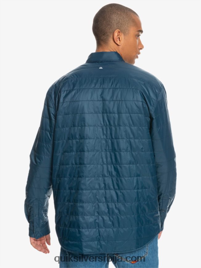мушкарци Quiksilver фланелска кошуља са изолацијом са слободним пењањем инсигниа плава слободни успон Z824VN1702