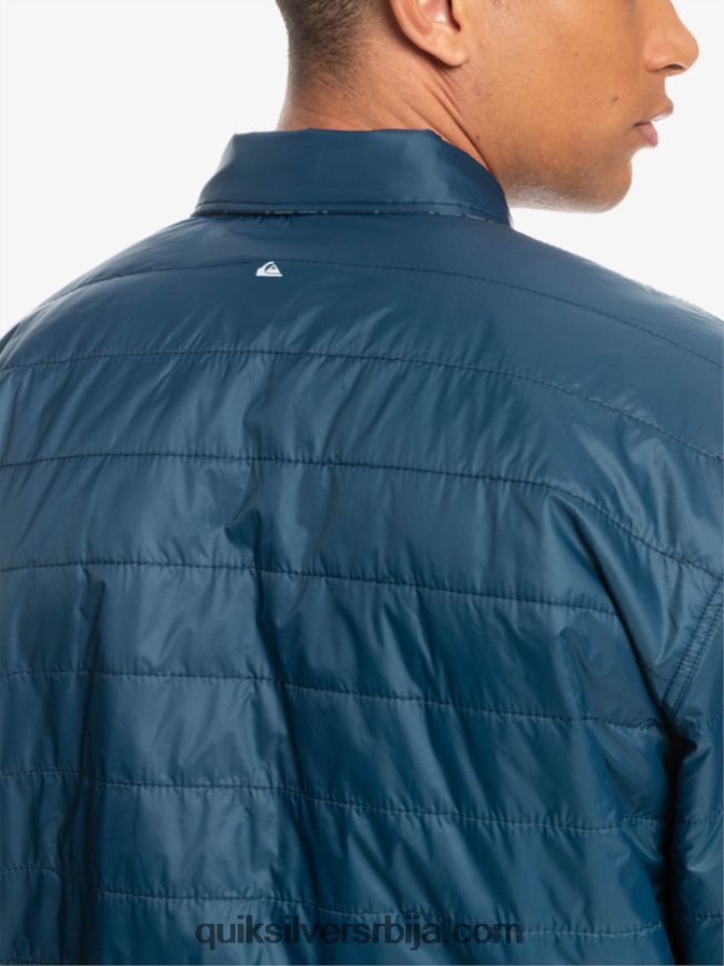 мушкарци Quiksilver фланелска кошуља са изолацијом са слободним пењањем инсигниа плава слободни успон Z824VN1702