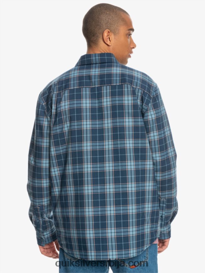 мушкарци Quiksilver фланелска кошуља са изолацијом са слободним пењањем инсигниа плава слободни успон Z824VN1702
