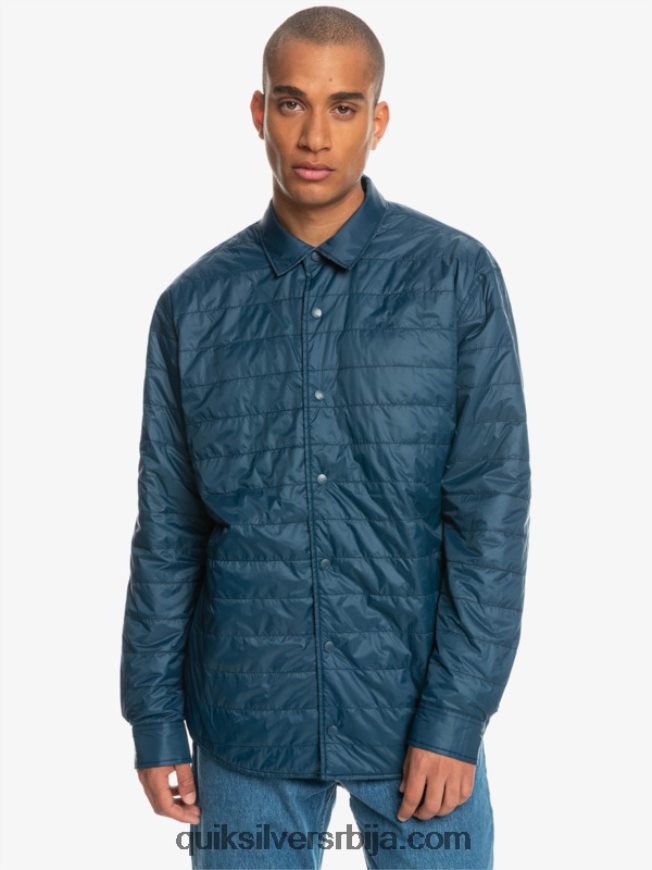 мушкарци Quiksilver фланелска кошуља са изолацијом са слободним пењањем инсигниа плава слободни успон Z824VN1702