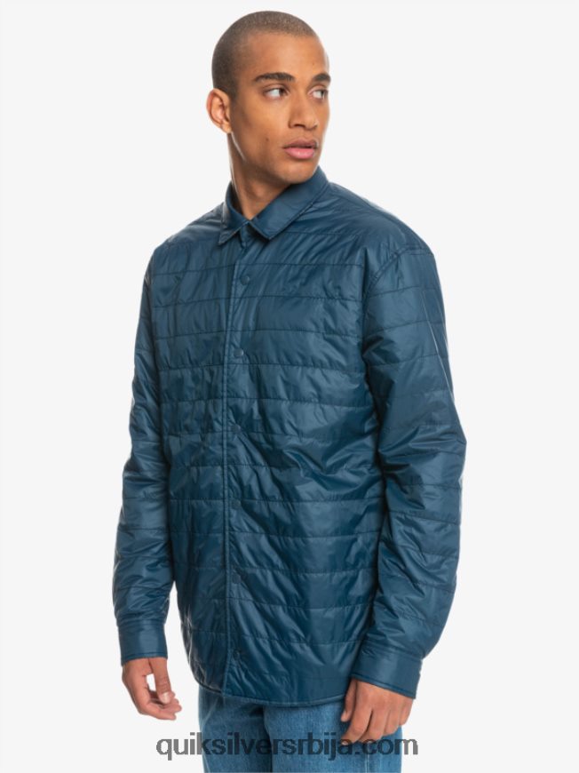 мушкарци Quiksilver фланелска кошуља са изолацијом са слободним пењањем инсигниа плава слободни успон Z824VN1702
