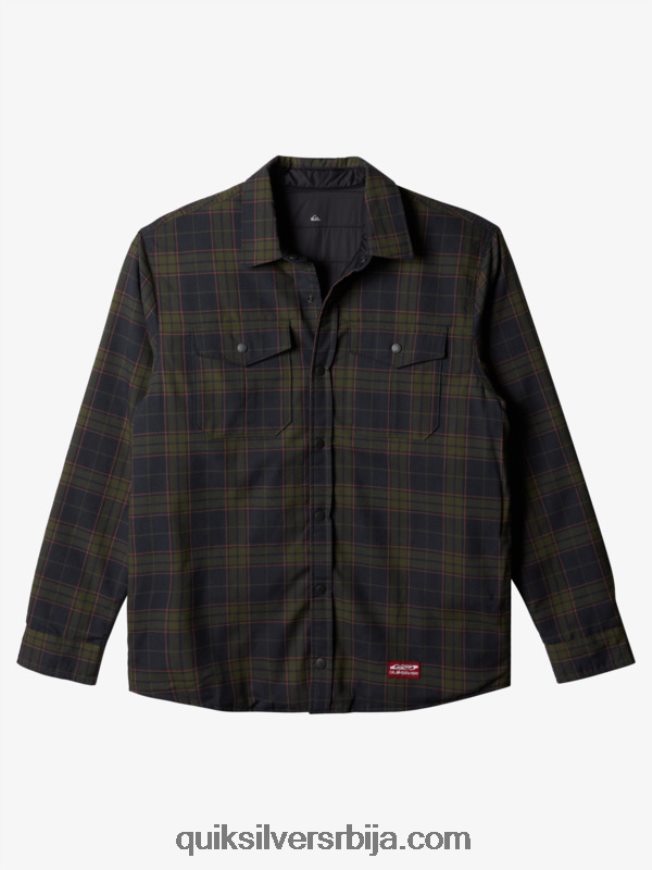 мушкарци Quiksilver фланелска кошуља са изолацијом са слободним пењањем фантомски слободни успон Z824VN1703