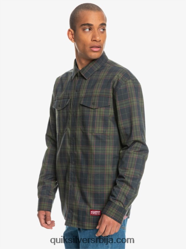 мушкарци Quiksilver фланелска кошуља са изолацијом са слободним пењањем фантомски слободни успон Z824VN1703