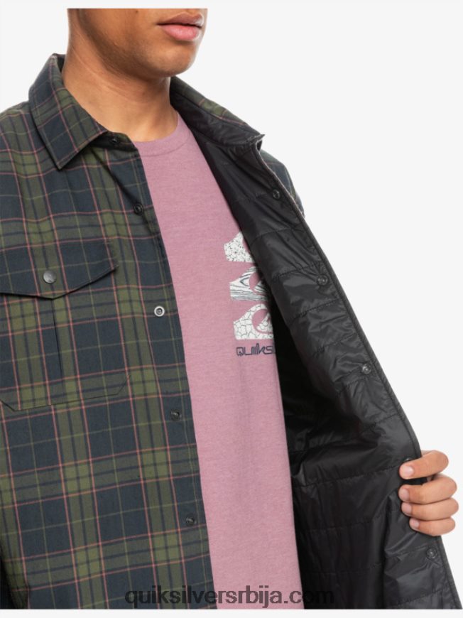 мушкарци Quiksilver фланелска кошуља са изолацијом са слободним пењањем фантомски слободни успон Z824VN1703