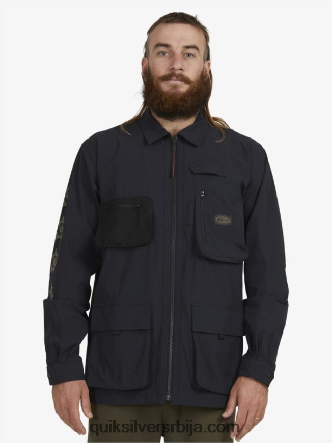 мушкарци Quiksilver испод неба кошуља дугих рукава црн Z824VN1717