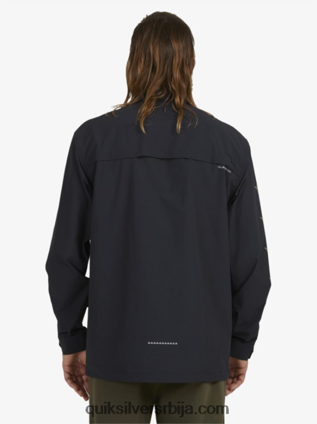 мушкарци Quiksilver испод неба кошуља дугих рукава црн Z824VN1717