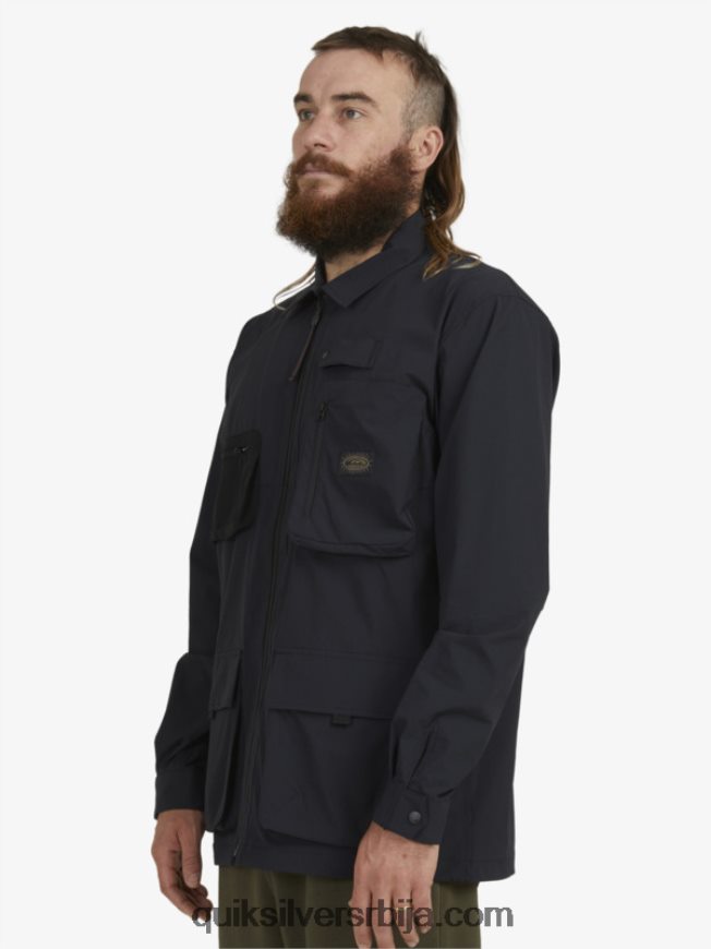 мушкарци Quiksilver испод неба кошуља дугих рукава црн Z824VN1717