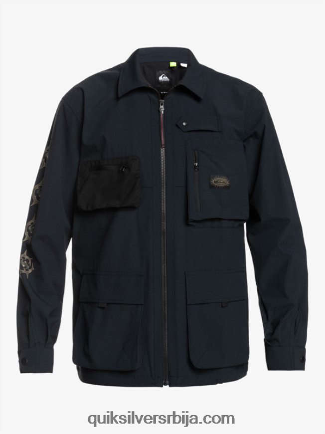мушкарци Quiksilver испод неба кошуља дугих рукава црн Z824VN1717
