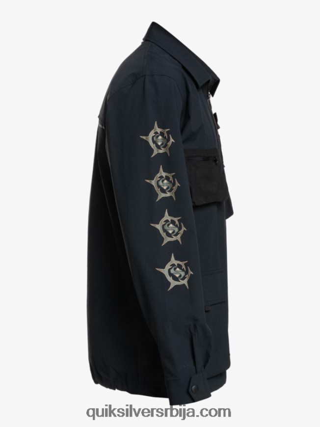 мушкарци Quiksilver испод неба кошуља дугих рукава црн Z824VN1717