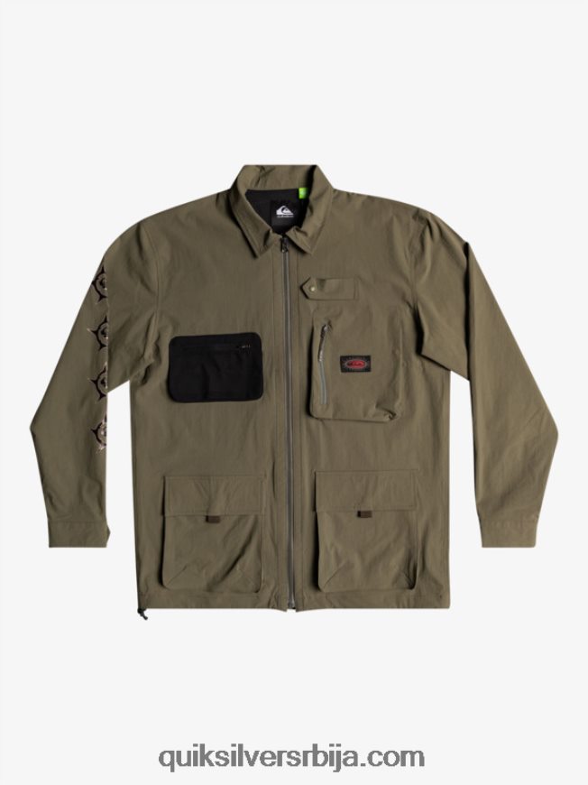 мушкарци Quiksilver испод неба кошуља дугих рукава лист грожђа Z824VN1718