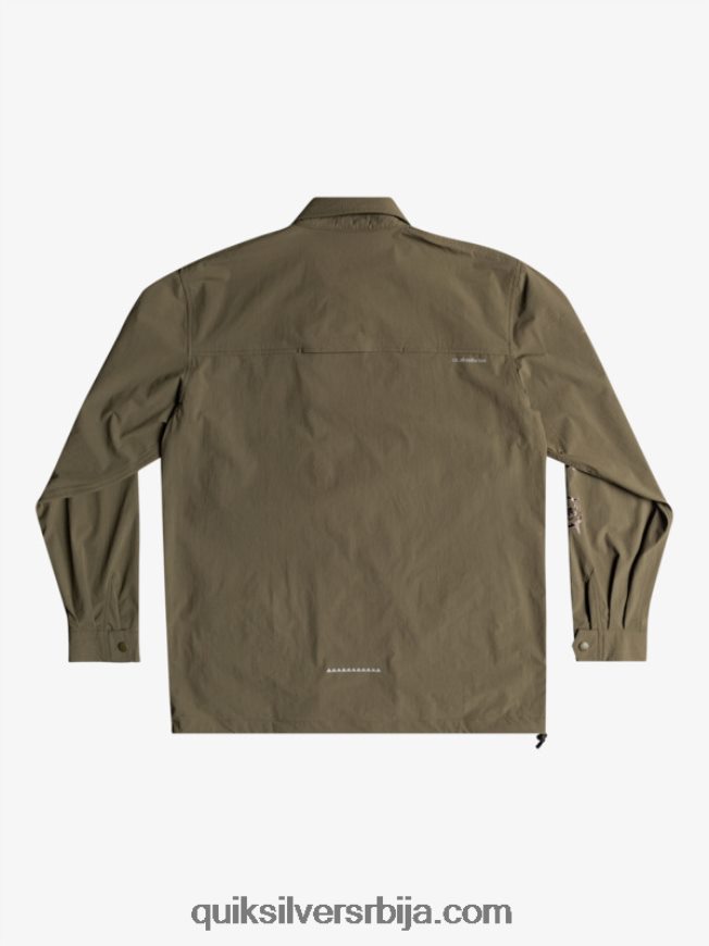 мушкарци Quiksilver испод неба кошуља дугих рукава лист грожђа Z824VN1718