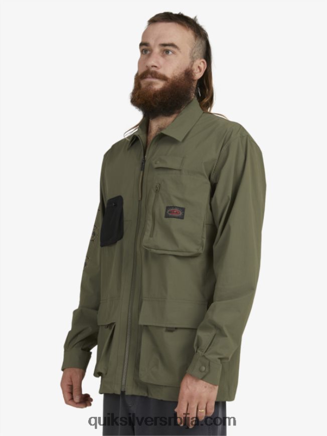 мушкарци Quiksilver испод неба кошуља дугих рукава лист грожђа Z824VN1718