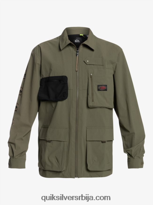 мушкарци Quiksilver испод неба кошуља дугих рукава лист грожђа Z824VN1718