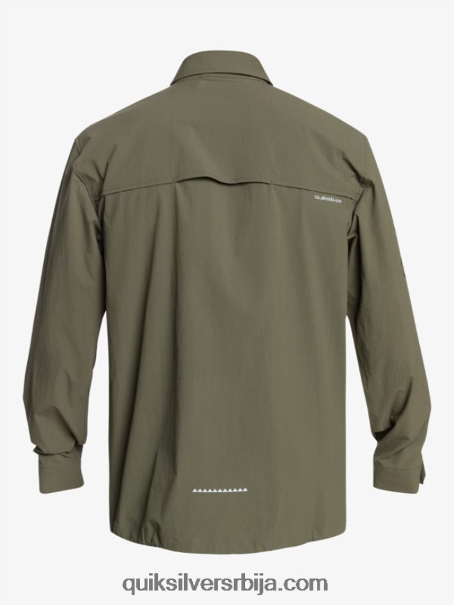 мушкарци Quiksilver испод неба кошуља дугих рукава лист грожђа Z824VN1718