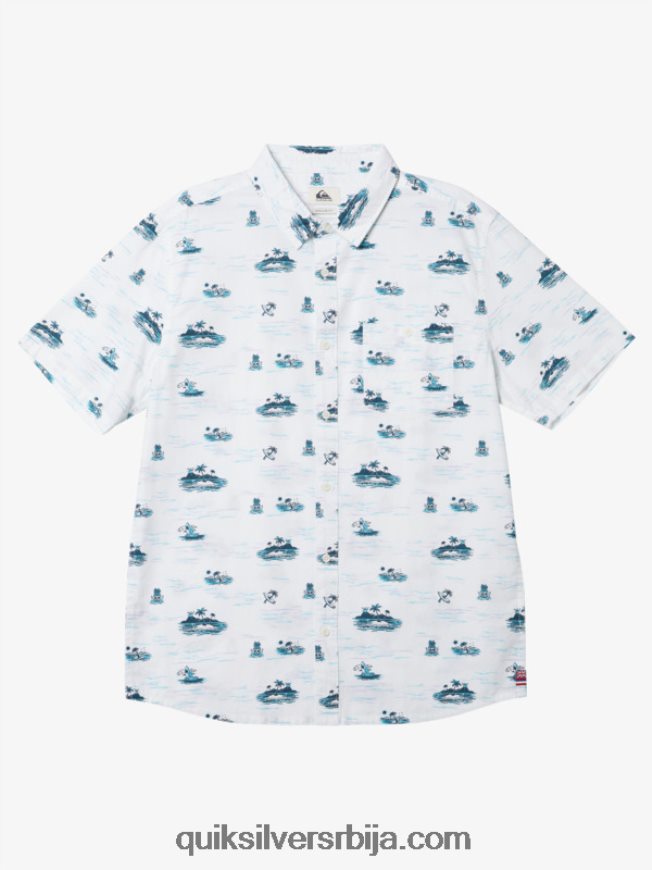 мушкарци Quiksilver Хаваии лост ат сеа мајица кратких рукава бео Z824VN1725