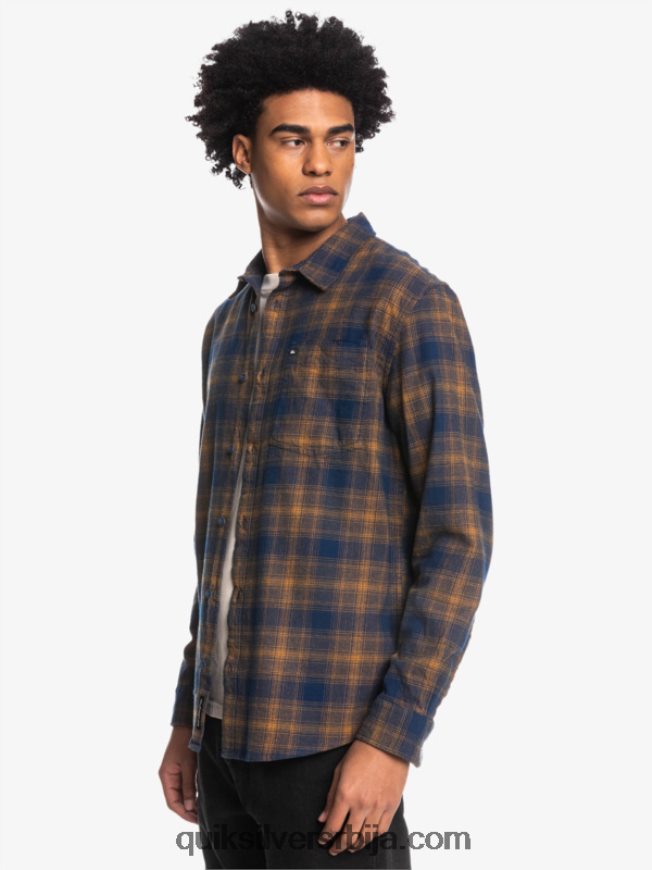 мушкарци Quiksilver ганаваи растезљива фланелска кошуља дугих рукава инсигниа блуе ганаваи Z824VN1767