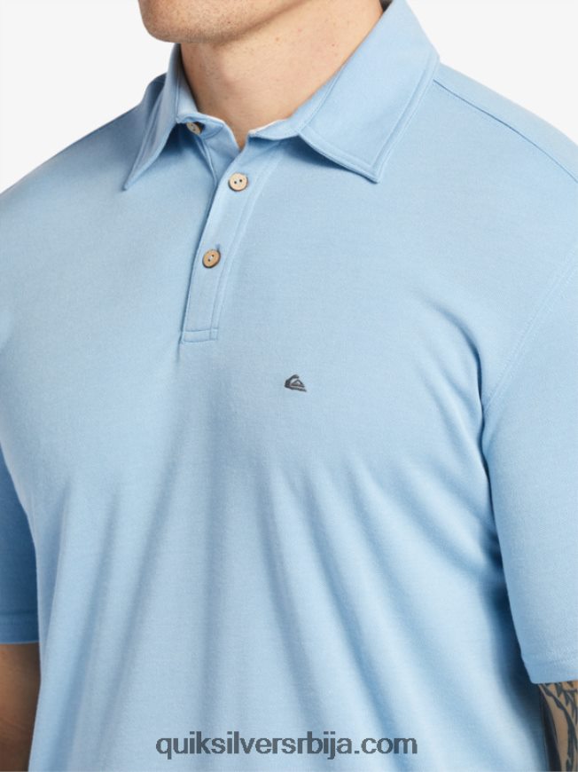 мушкарци Quiksilver ватерман ватерполо поло мајица кратких рукава сумрачно плаво Z824VN248