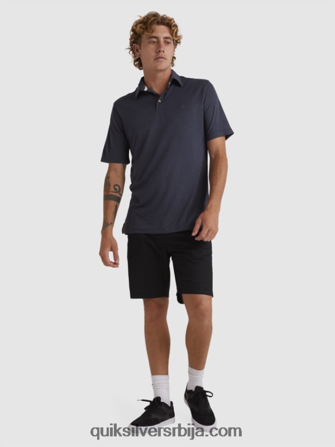 мушкарци Quiksilver ватерман ватерполо поло мајица кратких рукава плаве ноћи Z824VN250