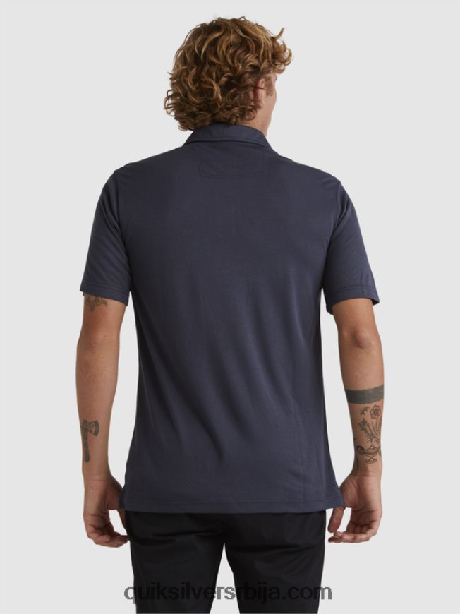 мушкарци Quiksilver ватерман ватерполо поло мајица кратких рукава плаве ноћи Z824VN250
