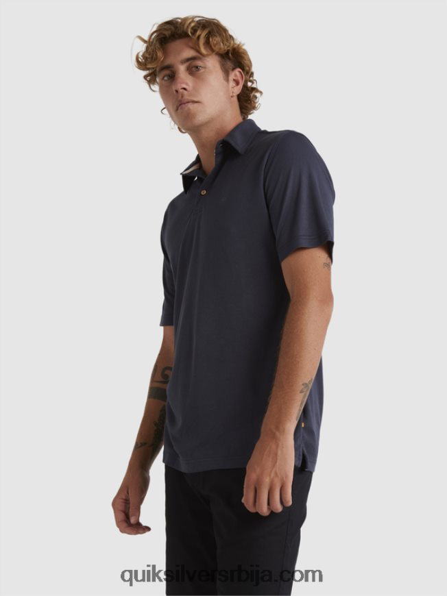 мушкарци Quiksilver ватерман ватерполо поло мајица кратких рукава плаве ноћи Z824VN250