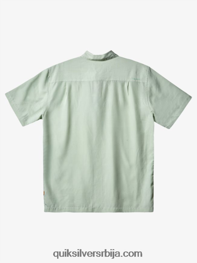 мушкарци Quiksilver кошуља кратких рукава ватерман кингс цлифф суптилно зелени Кингсцлифф Z824VN286