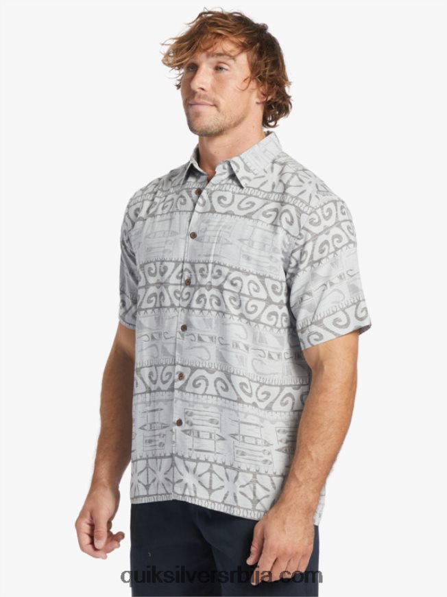 мушкарци Quiksilver кошуља кратких рукава ватерман ат треес лучка магла на дрвећу Z824VN292