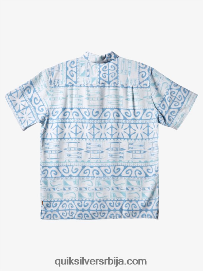 мушкарци Quiksilver кошуља кратких рукава ватерман ат треес сумрак на дрвећу Z824VN293