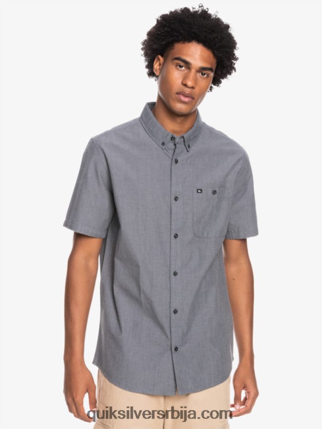 мушкарци Quiksilver винфалл кошуља кратких рукава црн Z824VN376