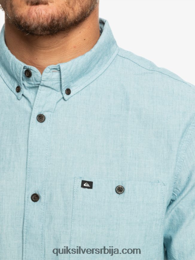 мушкарци Quiksilver винфалл кошуља кратких рукава мароканско плаво Z824VN377
