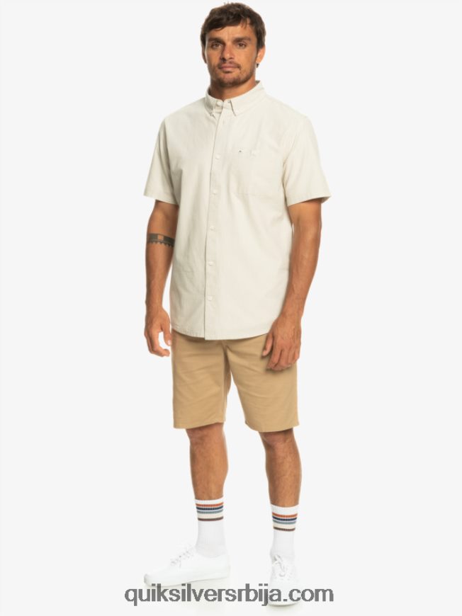 мушкарци Quiksilver винфалл кошуља кратких рукава плаза таупе Z824VN381
