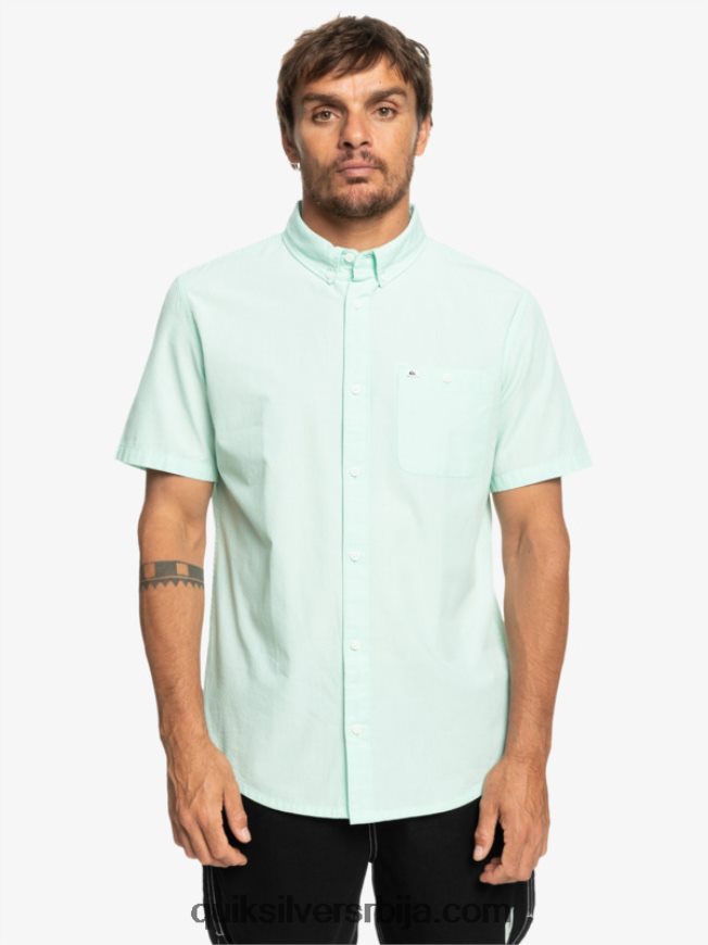 мушкарци Quiksilver винфалл кошуља кратких рукава ледена аква Z824VN382